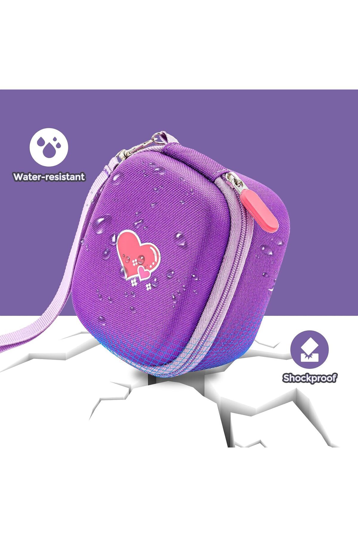 کیف حمل سخت برای حیوان خانگی دیجیتال اسباببازی تعاملی بیتزی – بنفش