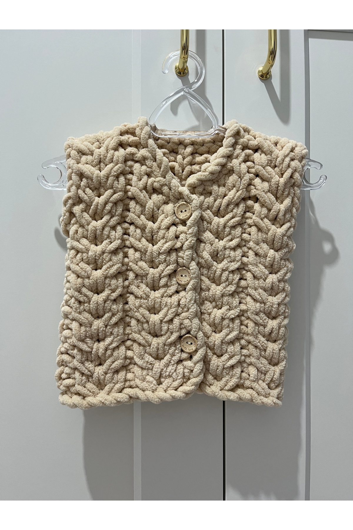 Puffy Unisex Başak Modelli Bebek Yeleği 0-6 Ay Uyumlu fotoğrafı 3 (önizleme)