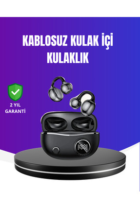 Genel Markalar Ergonomik Klipsli Kablosuz Kulaklık – 30 Saat Pil ve Dokunmati...