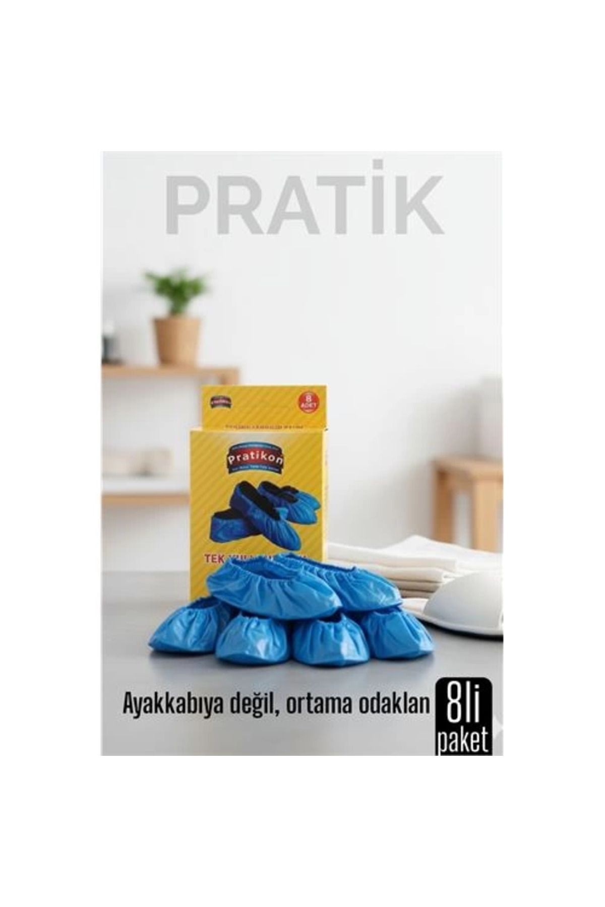 Kuzgun Ticaret BFS 8 li KUTULU Pratik Galoş Tek Kullanımlık Ayakkabı Kılıfı – Hijyenik ve Pratik Koruma