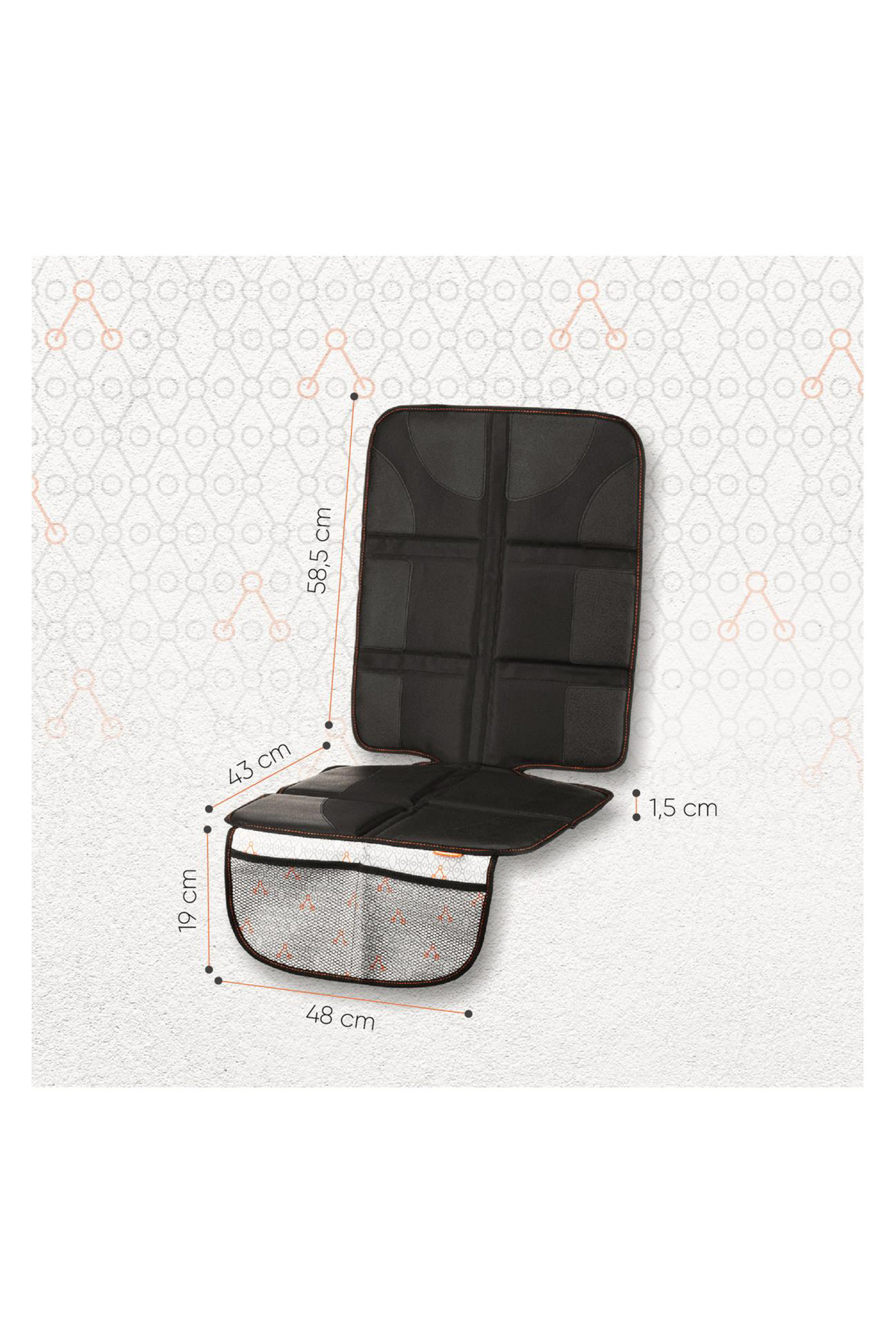 Gezenbebe Kalın Pedli Araba Koltuk Koruyucu fotoğrafı 6 (önizleme)