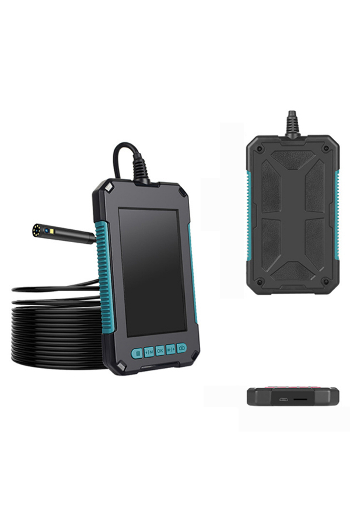 Powermaster P-40 Endüstriyel 10 Metre 8 MM Kablolu HD 1080P Endeskop Yılan Kamera