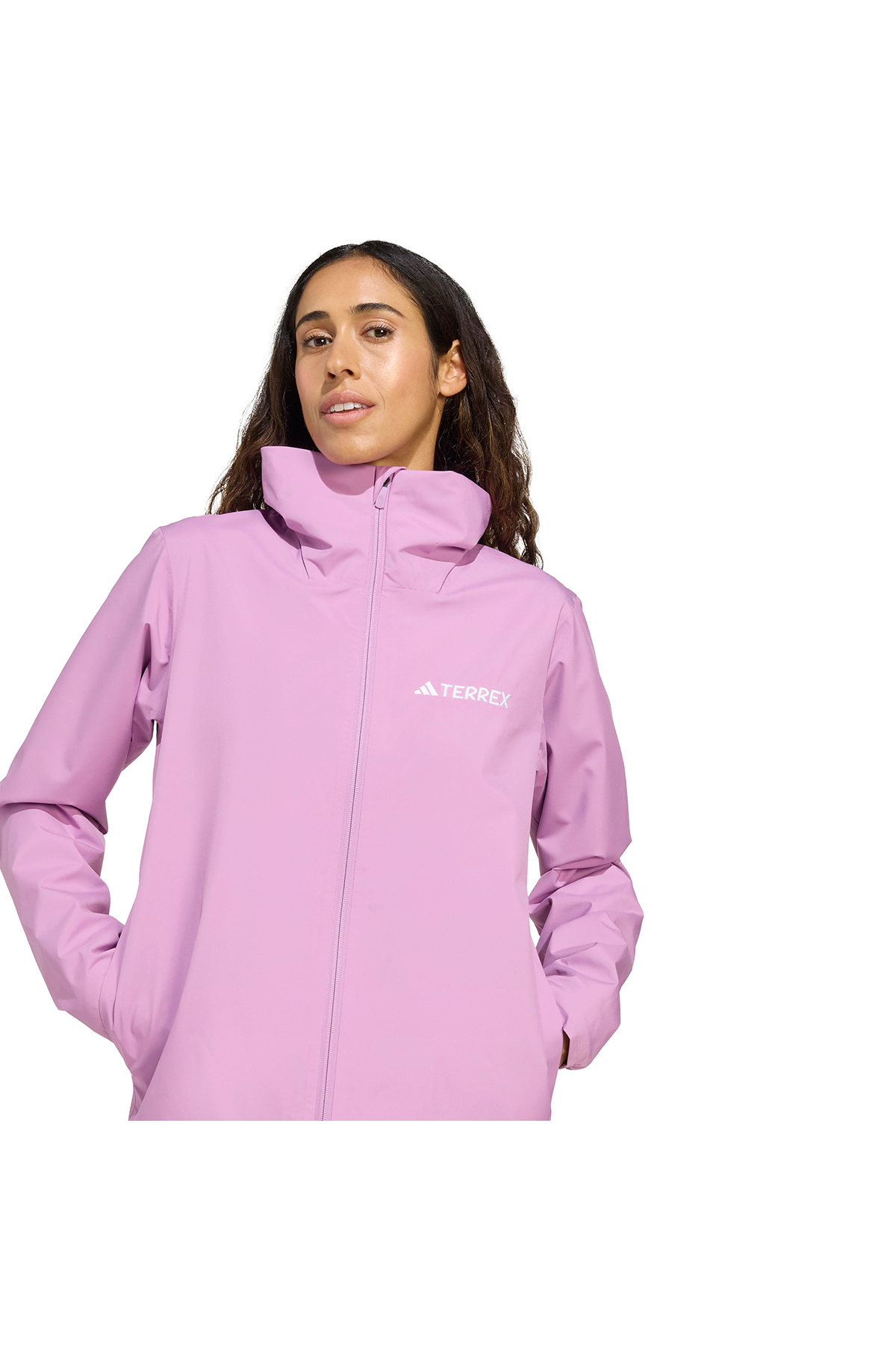 adidas Multi Essentials 2L Rain Kadın Mor Outdoor Ceket JY0481 görsel 4