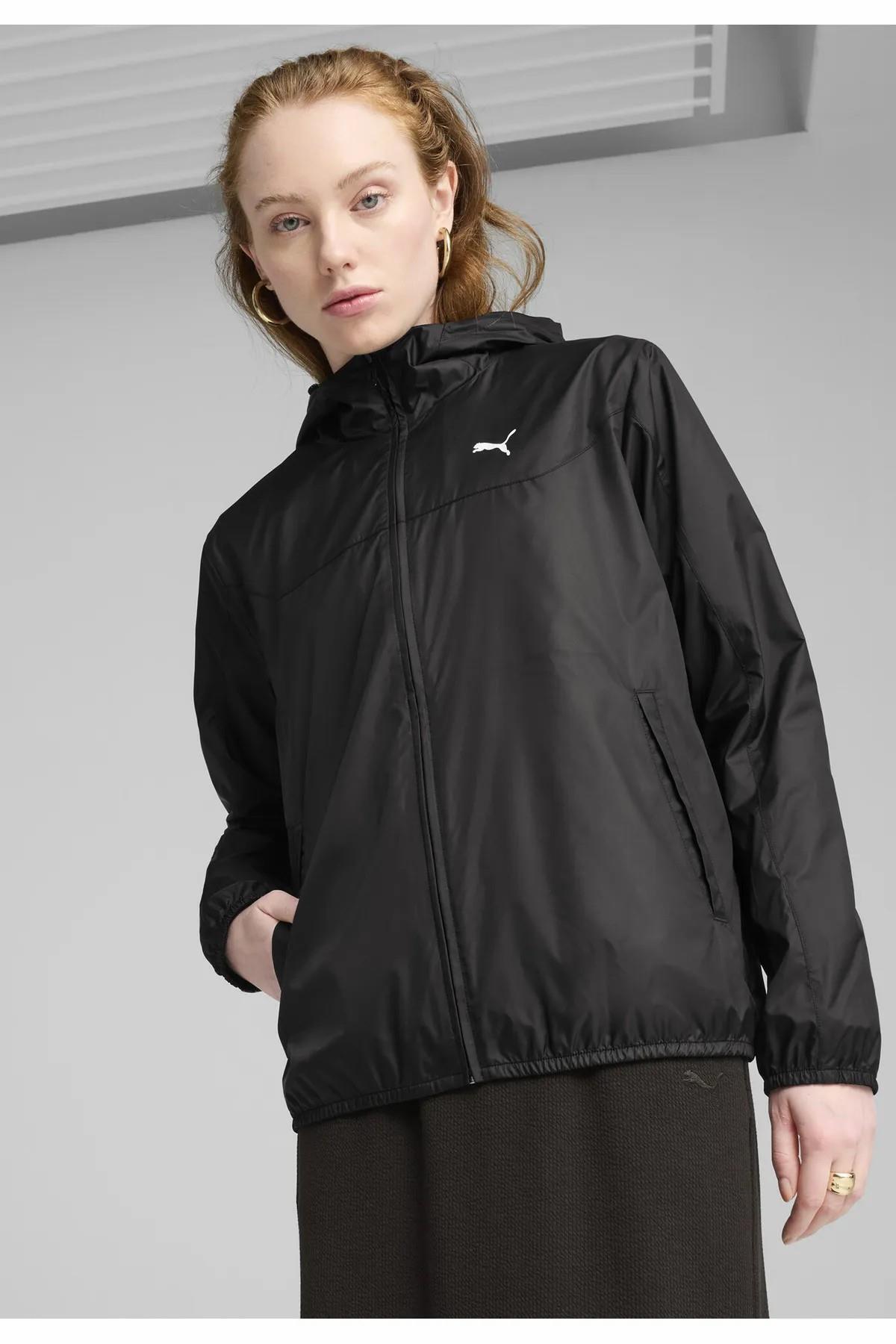 Puma Kadin Siyah Ess Regular Windbreaker 68513301 Ceket 68513301-Siyah görsel 3