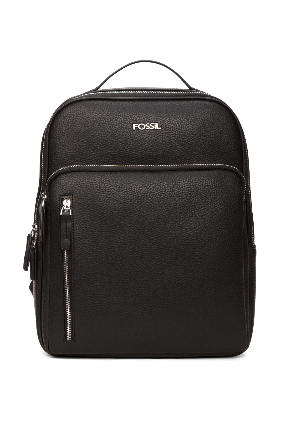 Fossil  Unisex Siyah Laptop Bölmeli Laptop&Evrak Deri Sırt Çantası