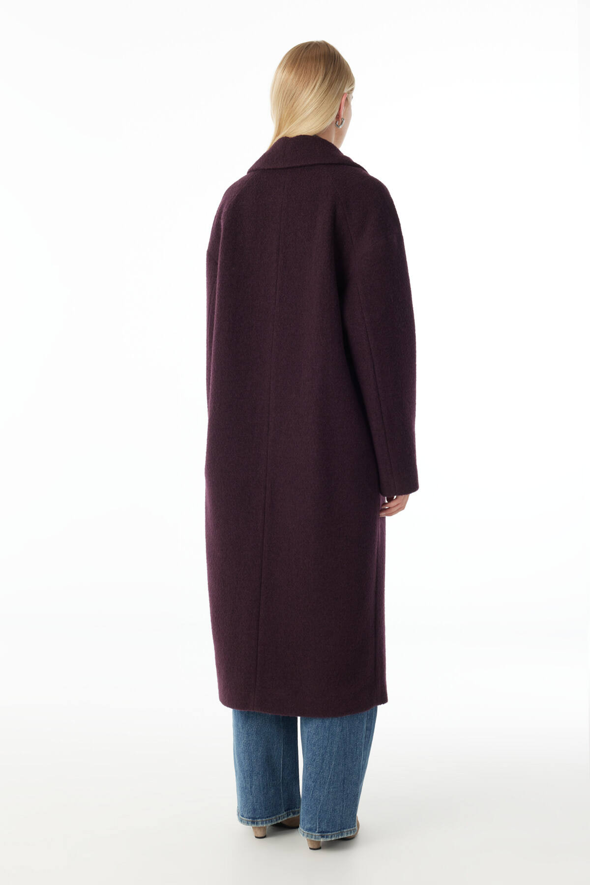 Ted Baker  BORDO YÜNLÜ PALTO - Görsel 4