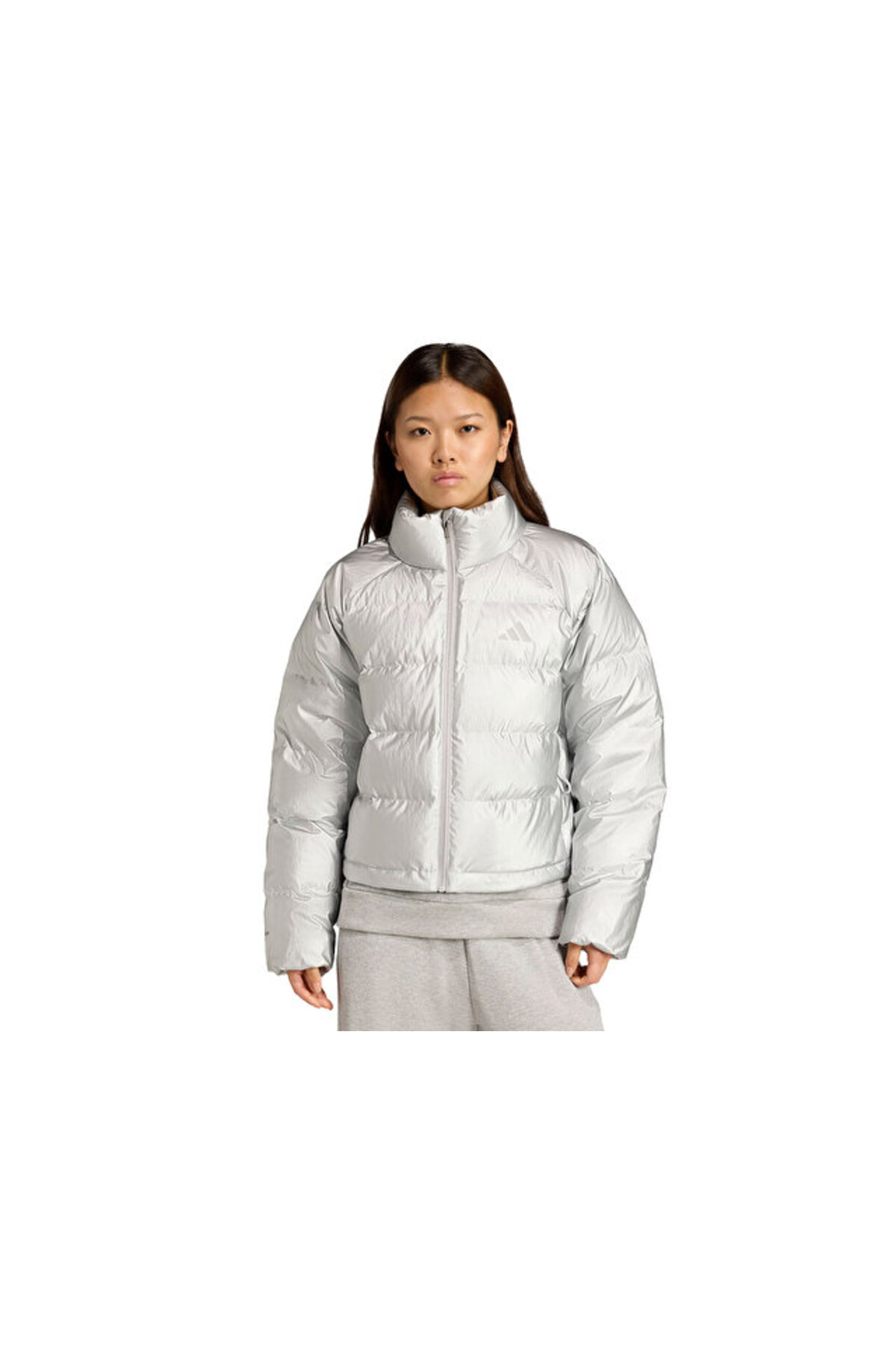 آدیداس کاپشن راحتی زنانه W Holiday D Jkt مدل JM9197 خاکستری