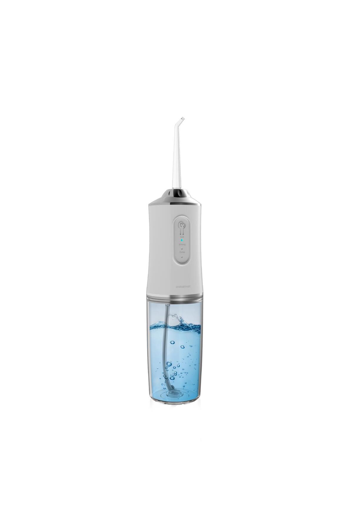 Polosmart PBS702 Şarjlı Ağız Duşu 3 Modlu 4 Yedek Başlık IPX6 Su Geçirmez Type-C Şarjlı Beyaz - Fiyatı, Yorumları