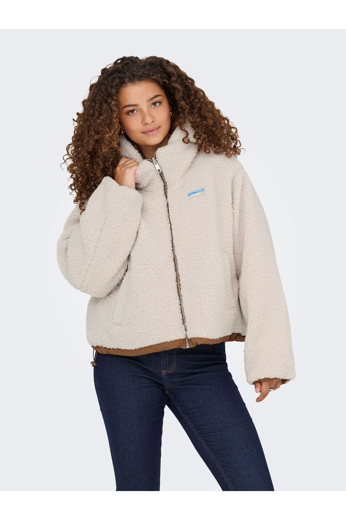 ONLY  ONLMARIA REV PUFFER JACKET CC OTW Kadın Beyaz Dış Giyim - 15350542 - Görsel 6