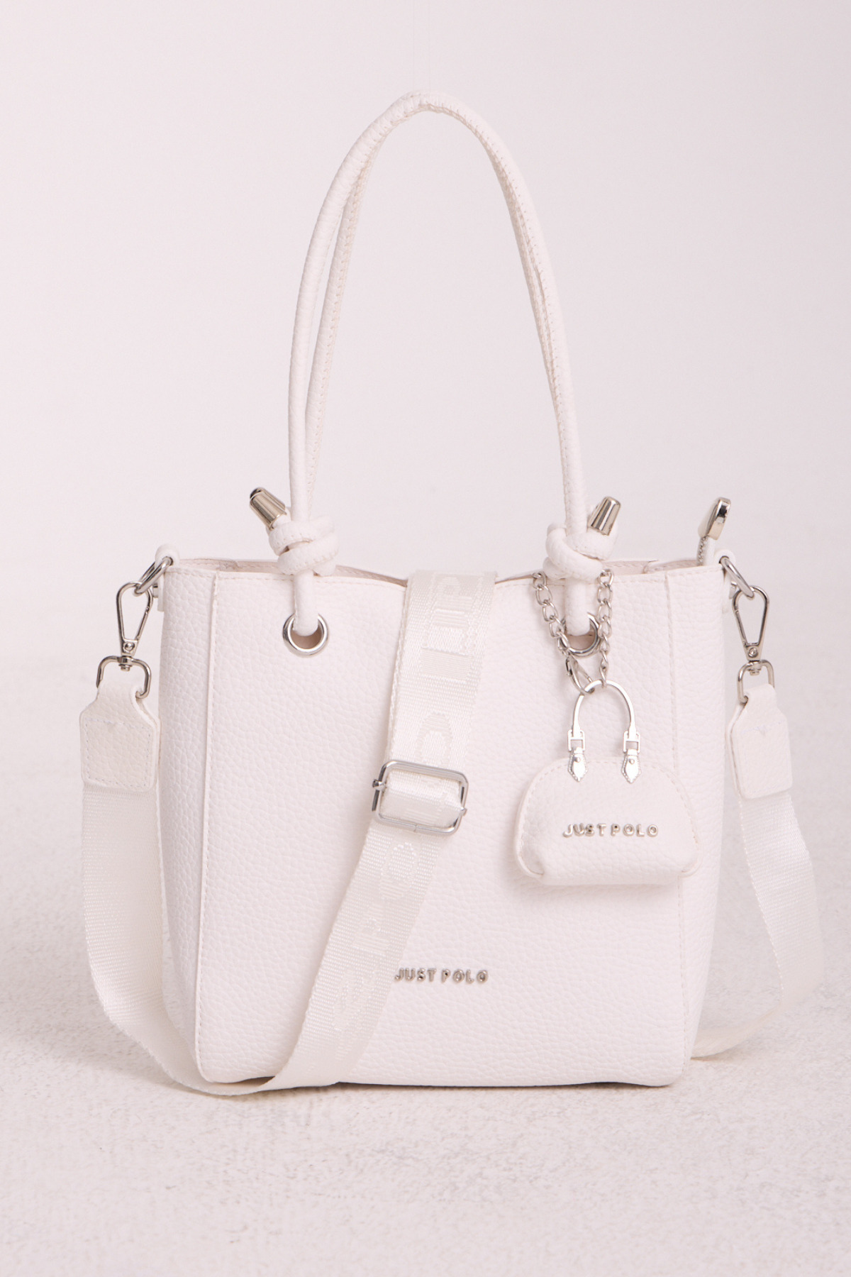 Just Polo Luxury Women's Wide Shoulder Bag with Adjustable Shoulder Strap