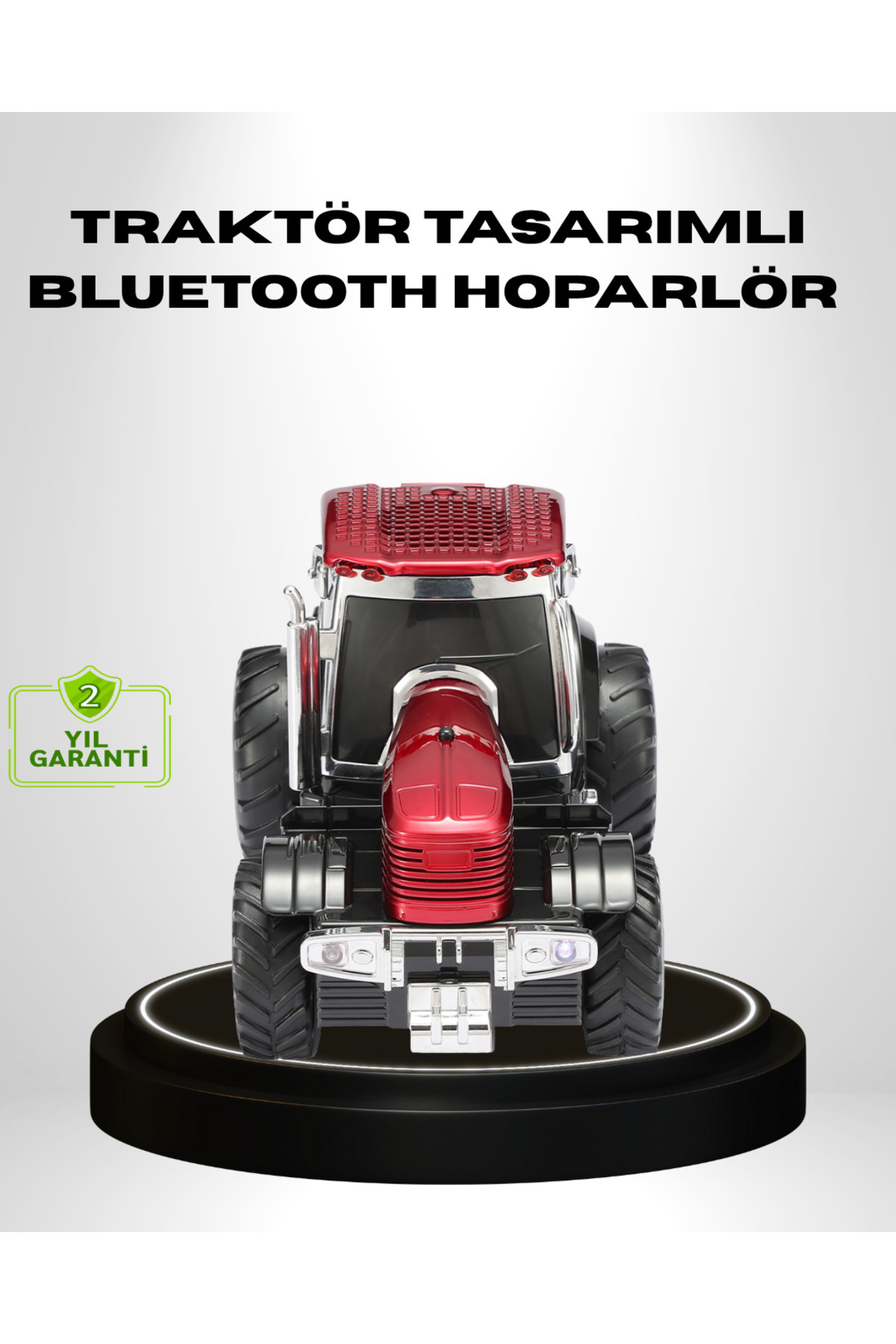 Bİ DÜNYA SHP Retro Traktör Tasarımlı Kablosuz Hoparlör USB TF AUX FM Destekli