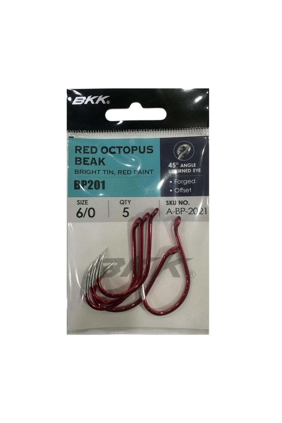 BKK Red Octopus Beak No:6/0 Olta İğnesi 5 Adet