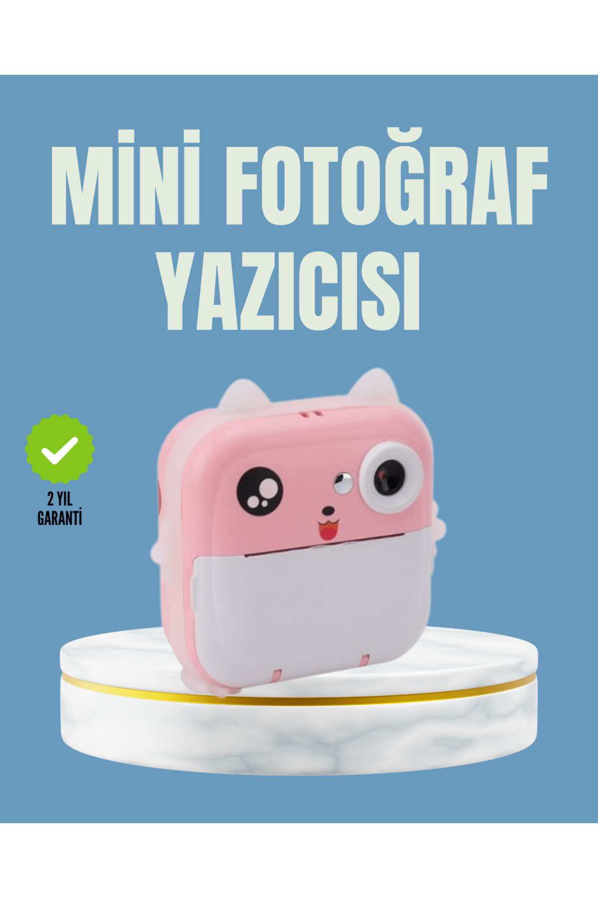 TeknoKesgin KESGİN MARKET ® Anında Baskı ve Yüksek Çözünürlüklü Çift Lensli Fotoğraf Makinesi