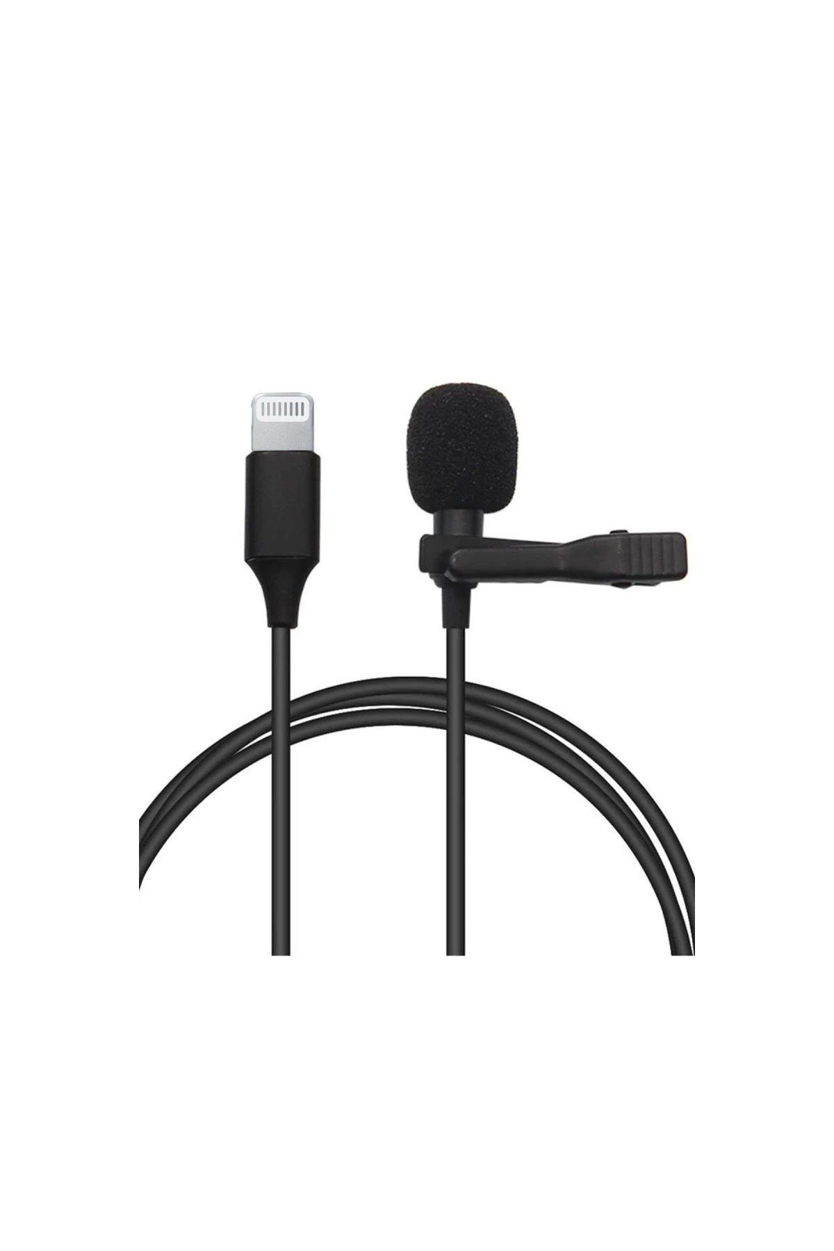 eco port Lightning 2 Metre Double Mikrofon - Siyah