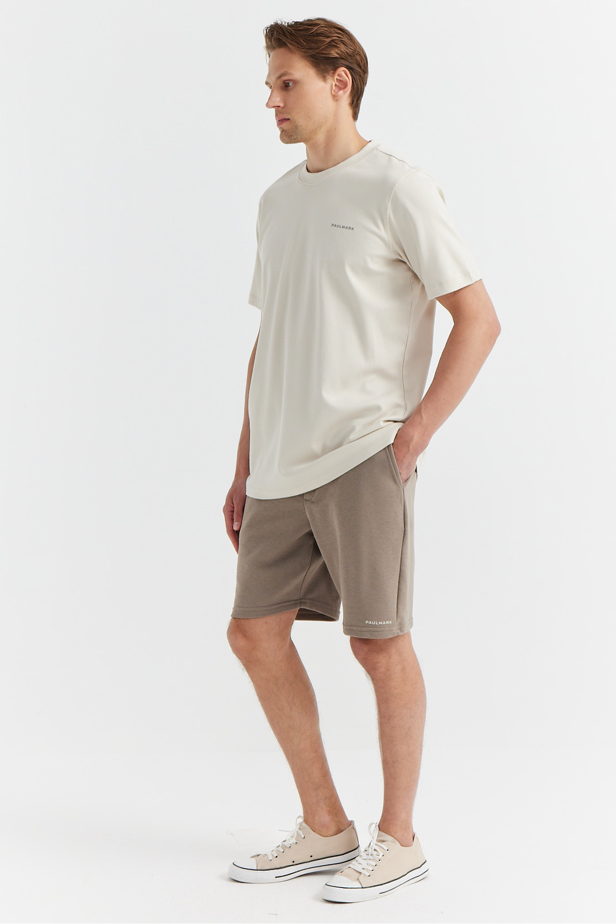 PAULMARK  Erkek Beli Bağlamalı Şort - Görsel 2