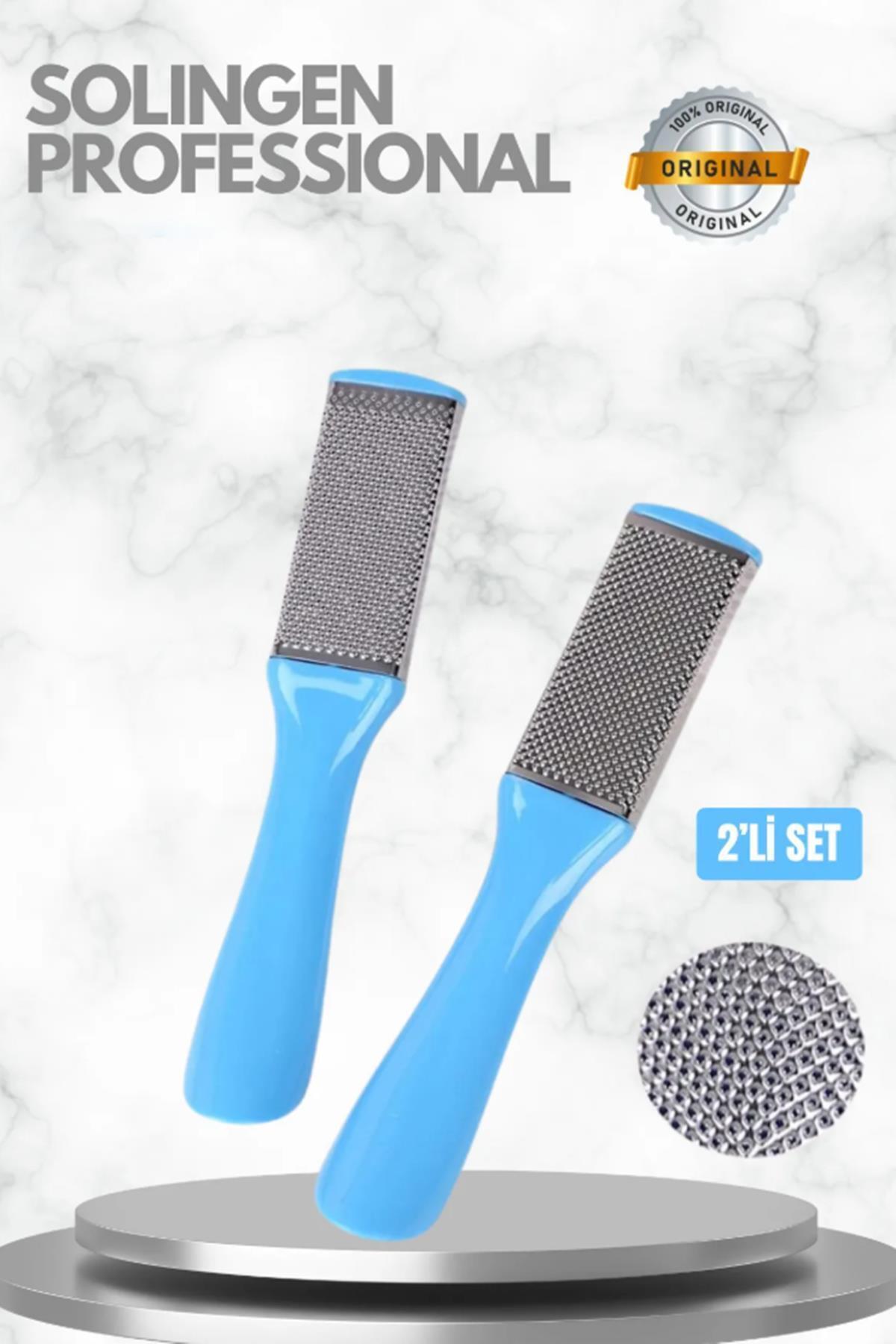 MasterCar 2' Li Set Topuk Törpüsü Paslanmaz Çelik Pedikür Topuk Ve Ayak Törpüsü