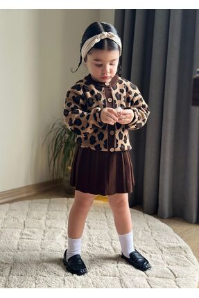 Genel Markalar Kiz Cocuk Triko Hirka & Etek 2LİTakım