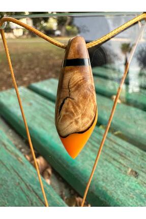 bo wood el yapımı zeytin ağacı epoksi kolye