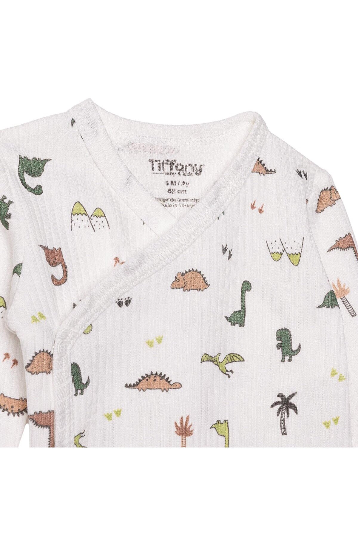 Tiffany Erkek Bebek Zıbın Body İnterlok V Yaka Uzun Kol fotoğrafı 3 (önizleme)