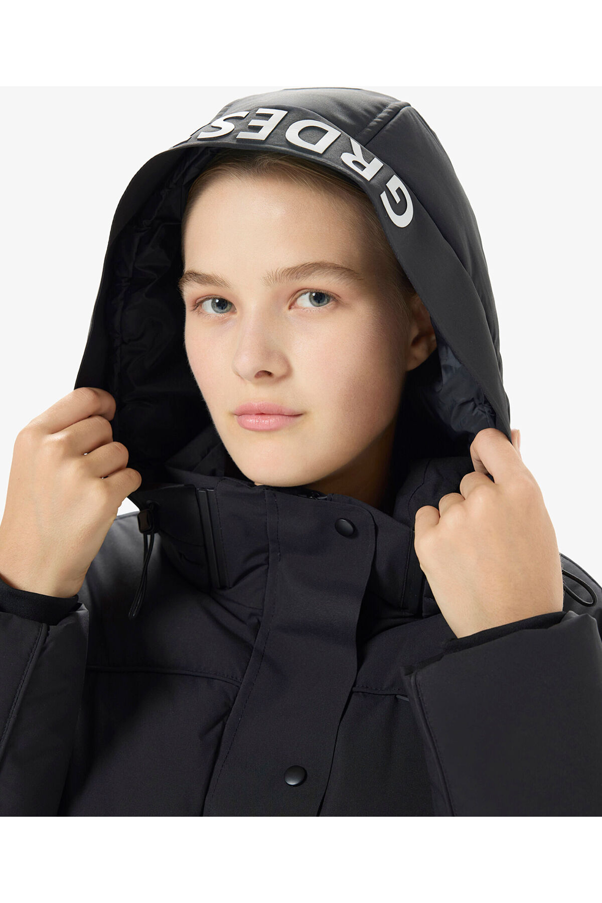 Greyder  Kadın Siyah Suya Dayanıklı Kaz Tüyü Mont 5K2TM84021 - Görsel 6