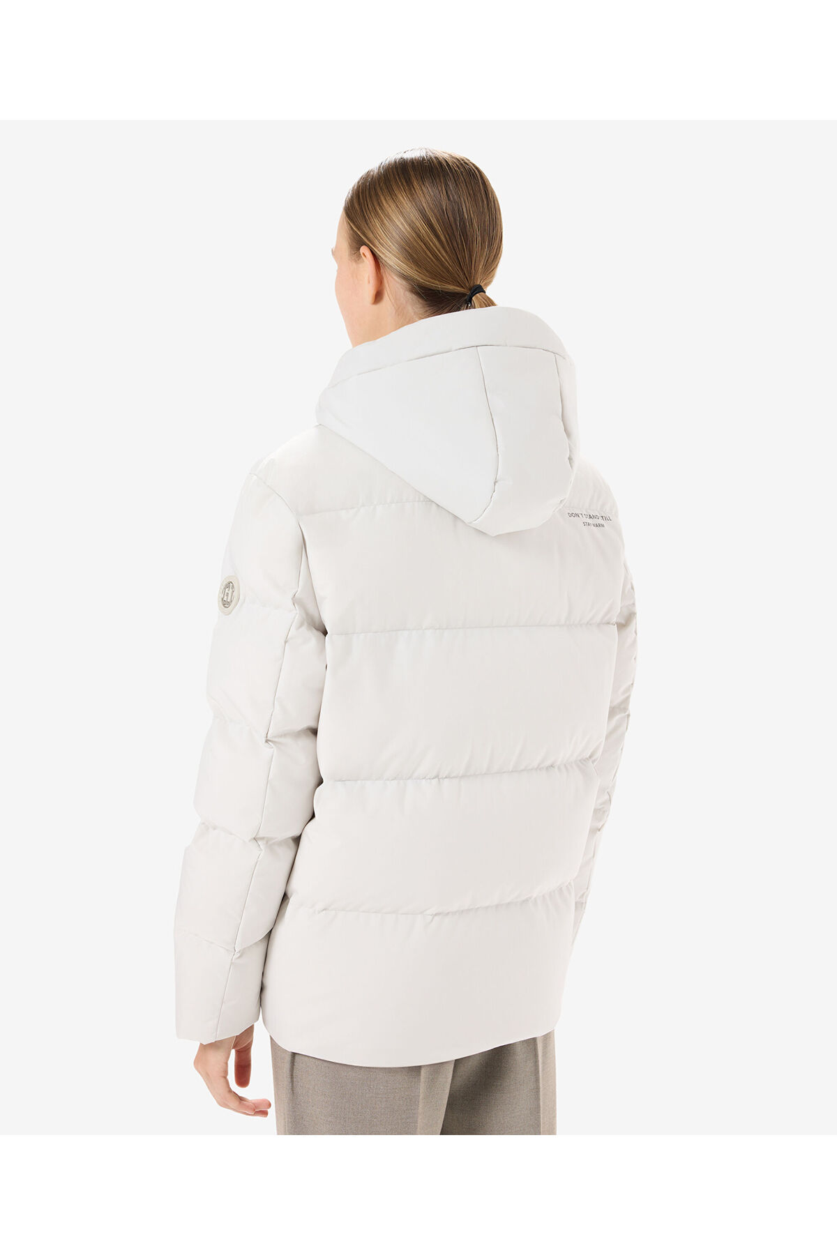 Greyder  Kadın Ekru Suya Dayanıklı Kaz Tüyü Mont 5K2TM84025 - Görsel 2