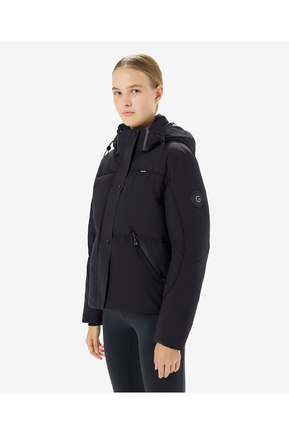 Greyder  Kadın Siyah Suya Dayanıklı Kaz Tüyü Mont 5K2TM84021 - Görsel 3