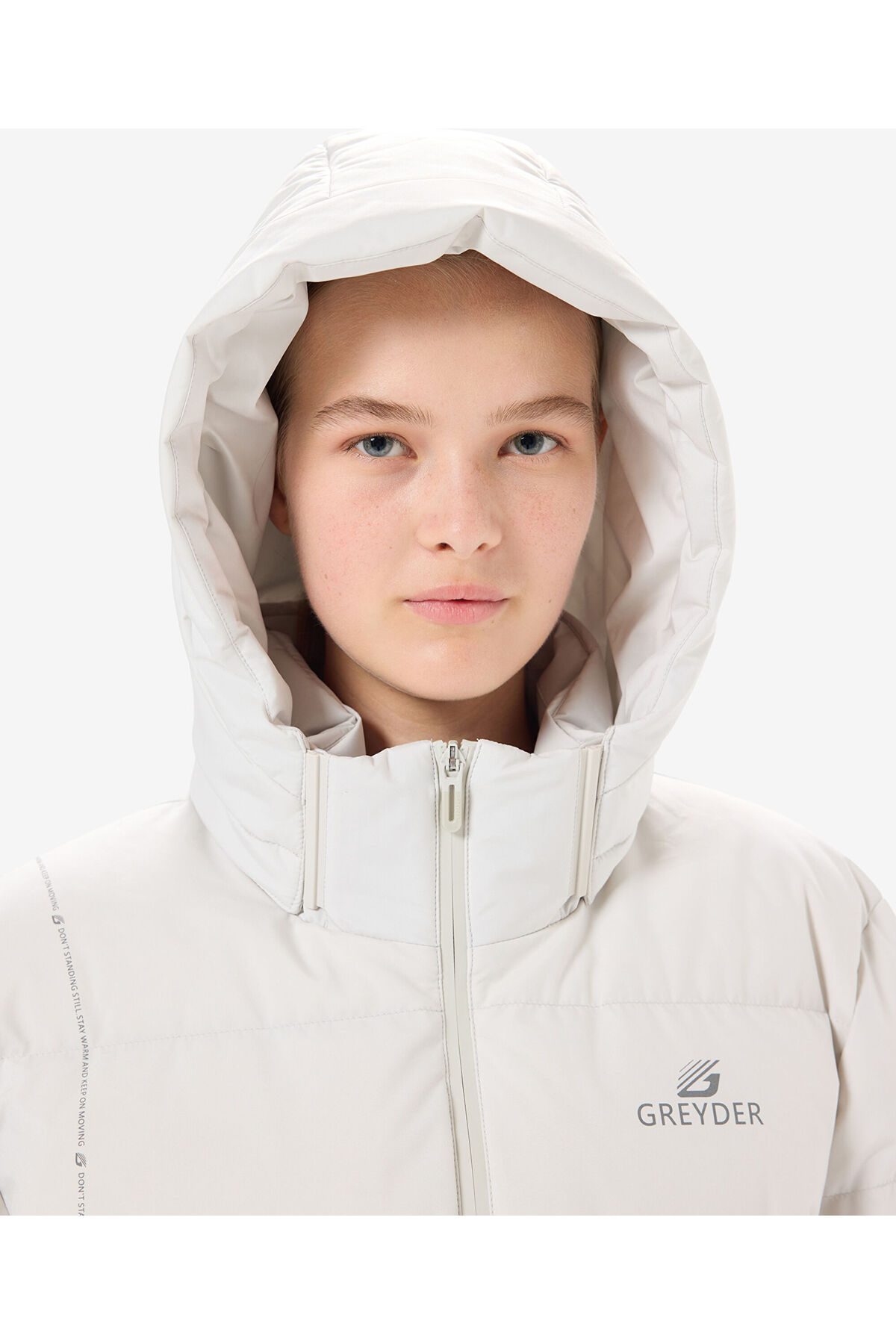Greyder  Kadın Ekru Suya Dayanıklı Kaz Tüyü Mont 5K2TM84025 - Görsel 6