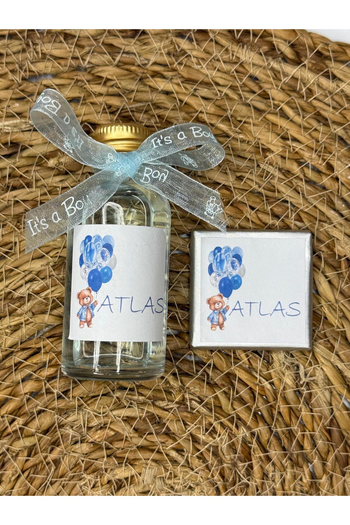 cacagift design Çantalı Çikolata ve Kolonya Setli Hediyelik 15 Adet (Bebek Doğum ve Doğum Günü) fotoğrafı 2 (önizleme)