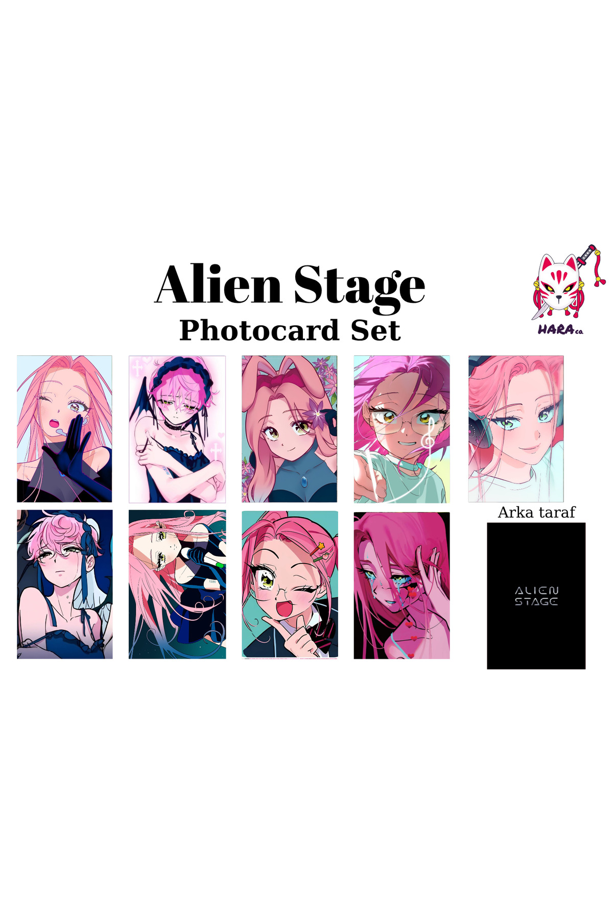 Hara Company Alien Stage Animesi Mizi Anime Photocard Seti