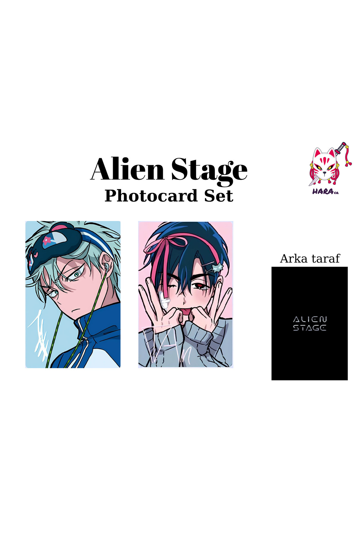 Hara Company Alien Stage Animesi Ivan ve Till Anime Photocard Seti / Koleksiyon Kartı v2 ( 2'li )