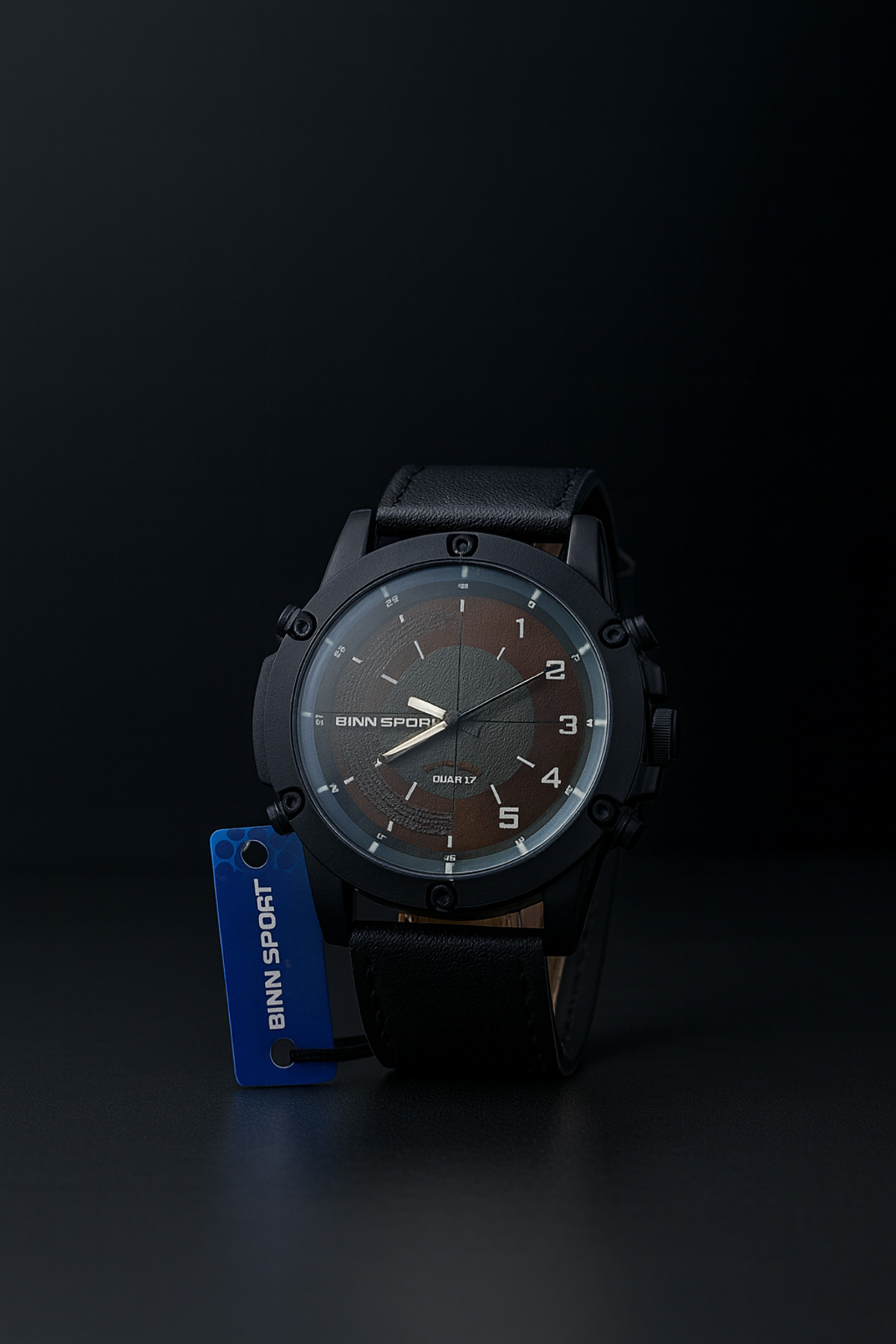 ساعت مچی مردانه لوکس با بند چرمی و طنابی