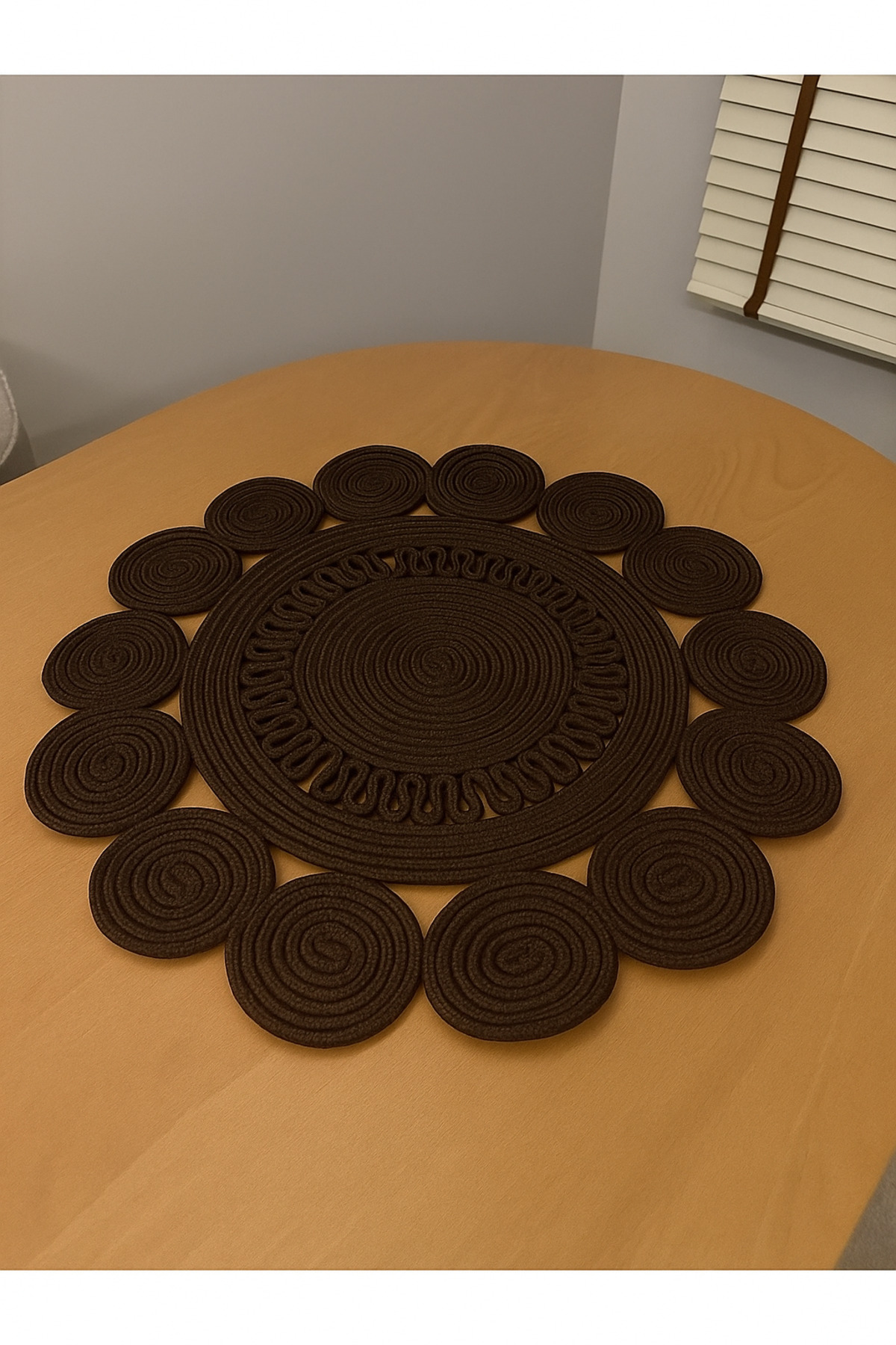 Tadpole Wicker Jute Round Runner 60x60