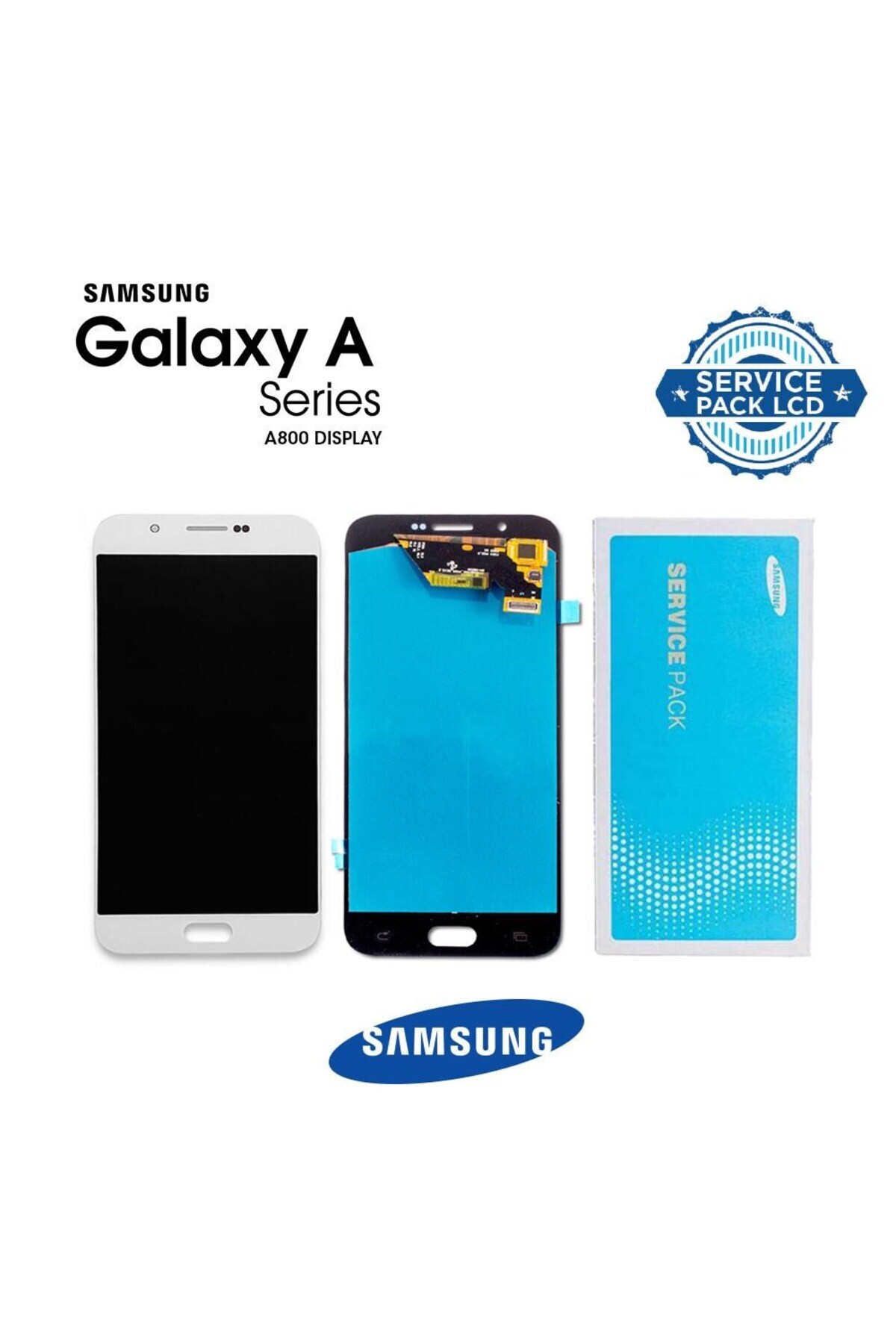 OEM Samsung A800 A8 2015 Lcd Ekran %100 Kvk Servis Orjinal