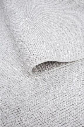 Kupon Halı Beyaz İskandinav Bukleli Yumuşak Bohem Salon Oturma Çocuk Odası Yo...