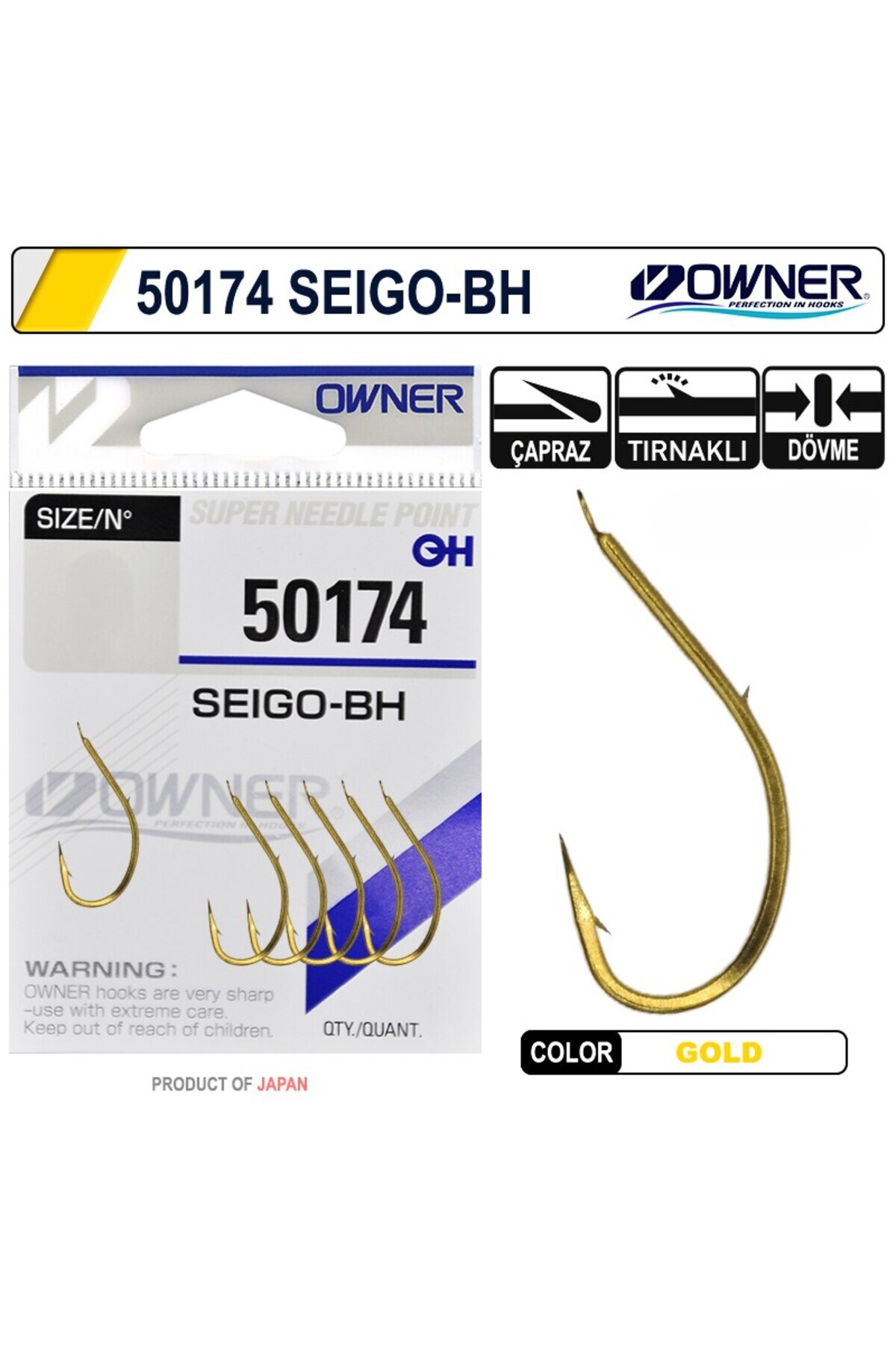 Owner 50174 Seigo-Bh Gold İğne