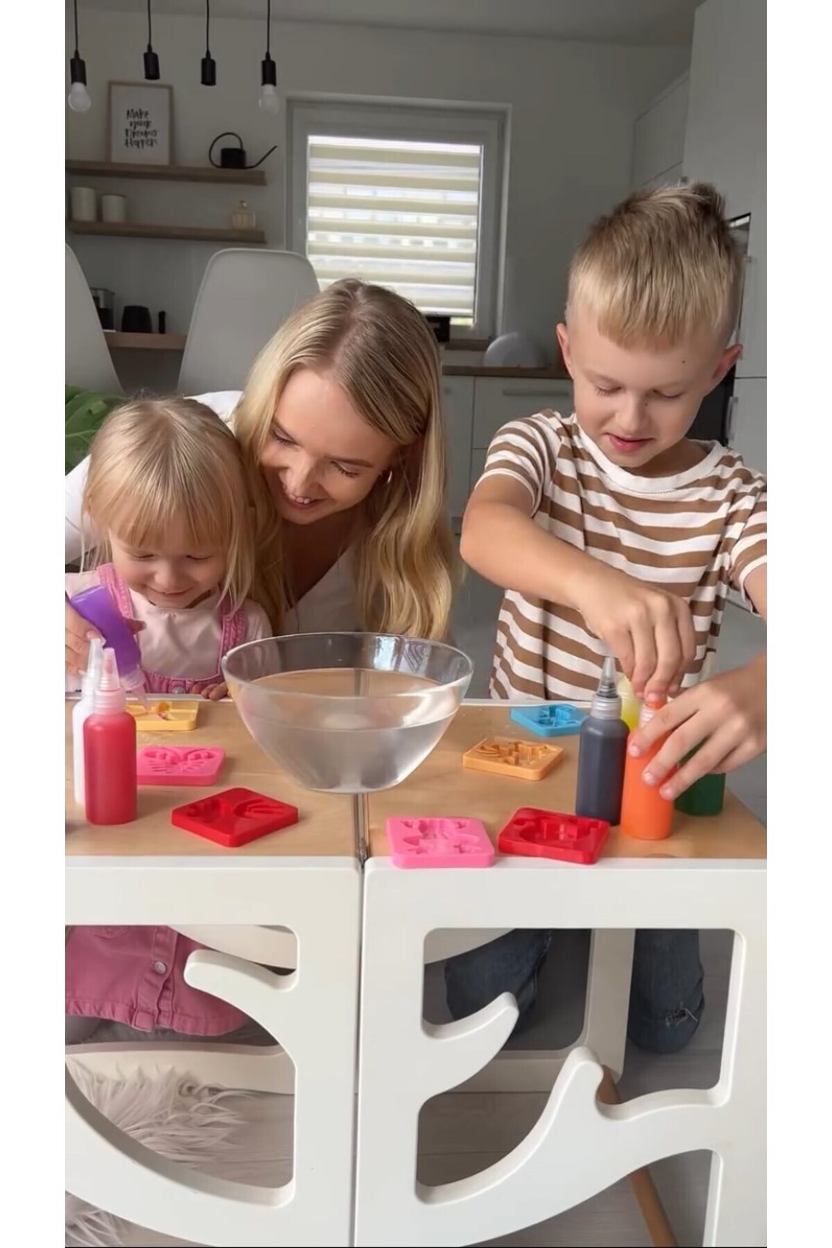 ست بازی ژل آکوا الف ۵ رنگ، شامل ۶ قالب و یک بطری ژل