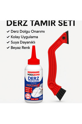 Vodaseal DEXPA Derz Tamir Dolgusu + Derz Temizleme Kazıyıcı Seti–Beyaz Pratik...