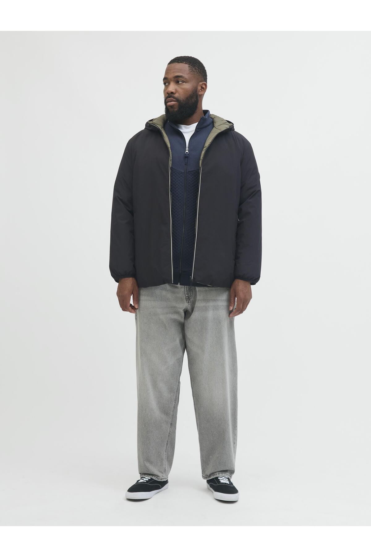 کت مردانه راسته آستین استاندارد | جک اند جونز Jack & Jones 12279443-Black - تصویر 4