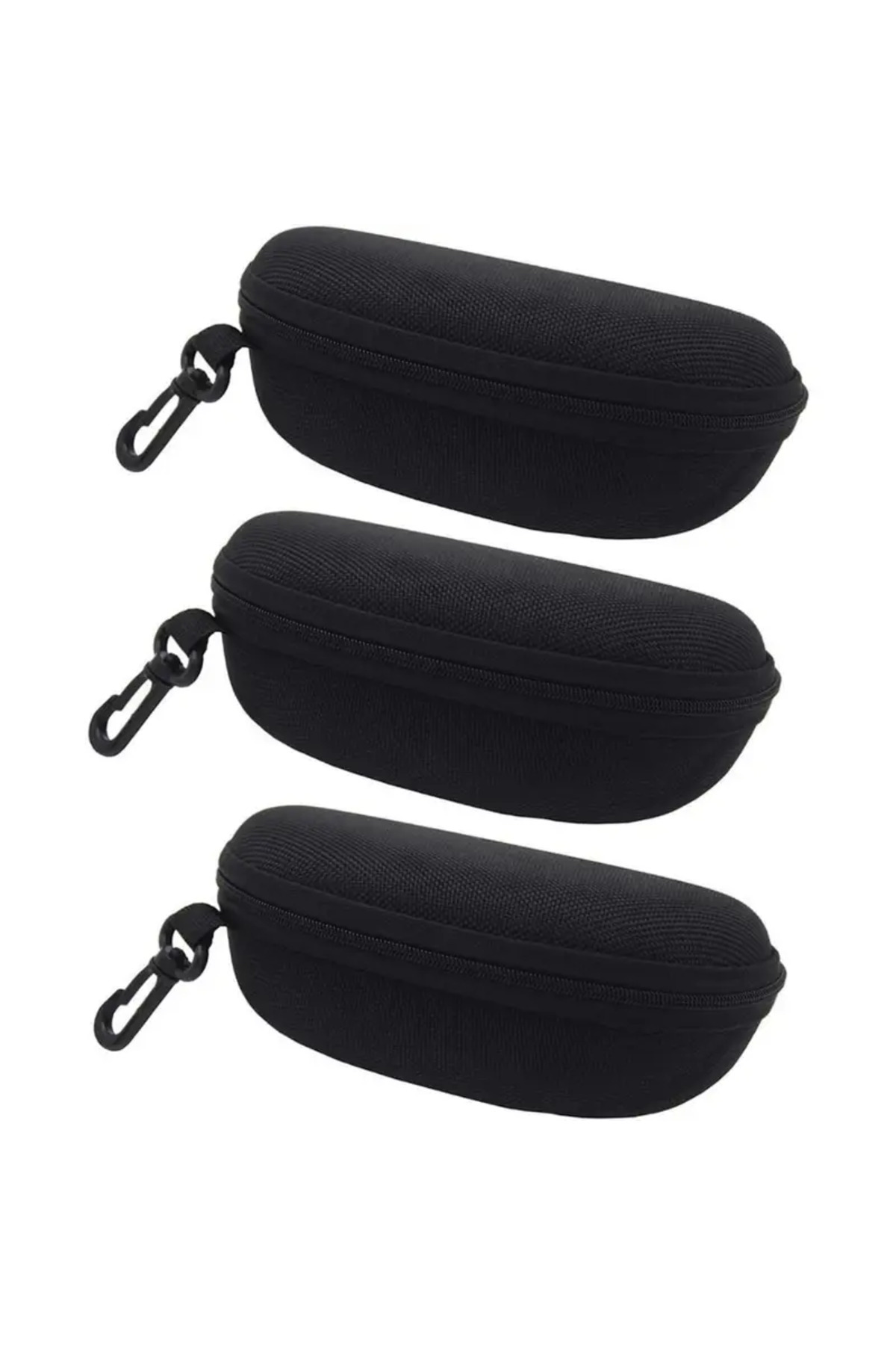 Singularis 3 Adet Sert Gözlük Kılıfı Seti – Fermuarlı Koruma Kutusu