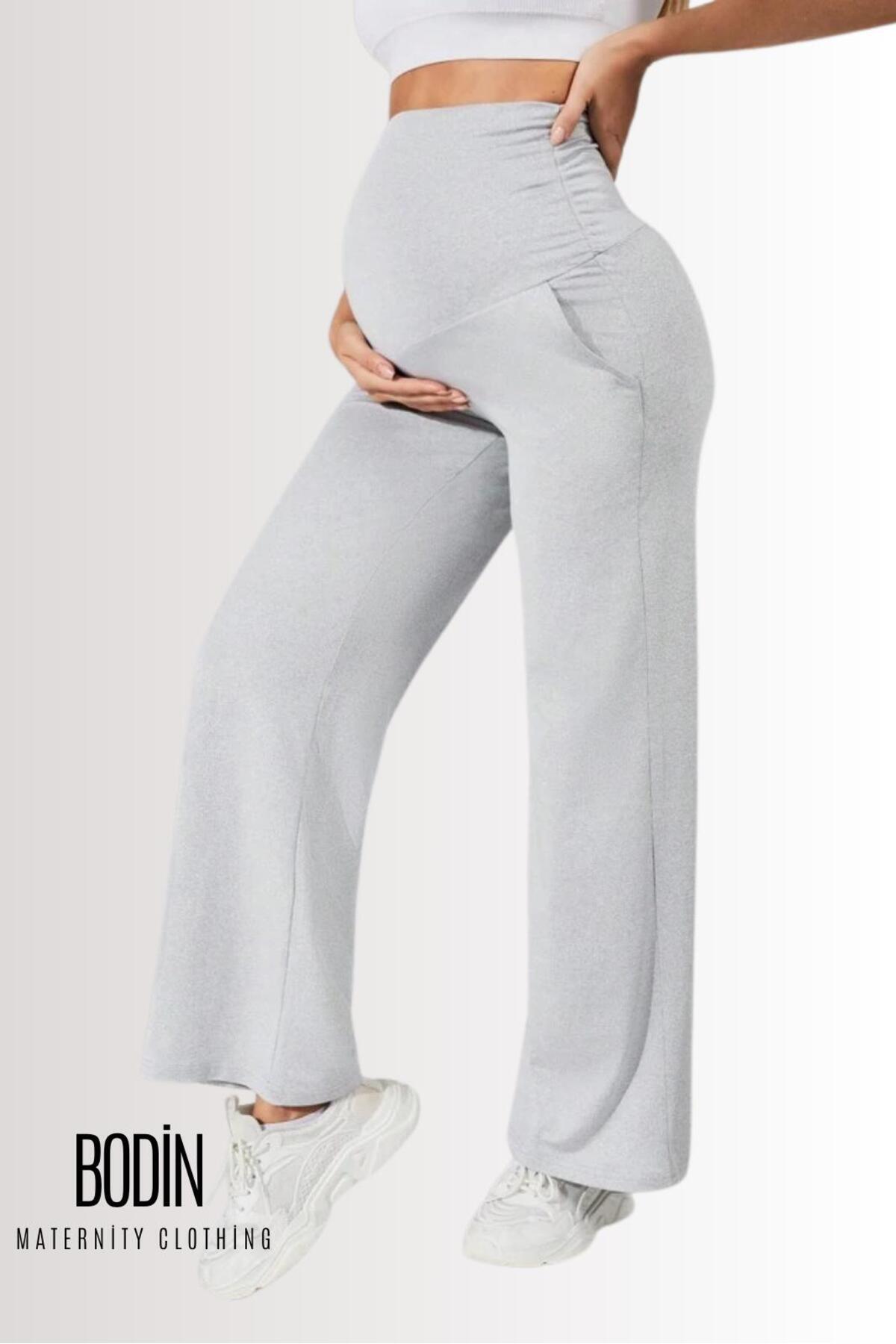 bodin Ayarlanabilir Bel Pamuklu Kumaş Hamile ve Lohusa Eşofman Altı fotoğrafı 7 (önizleme)