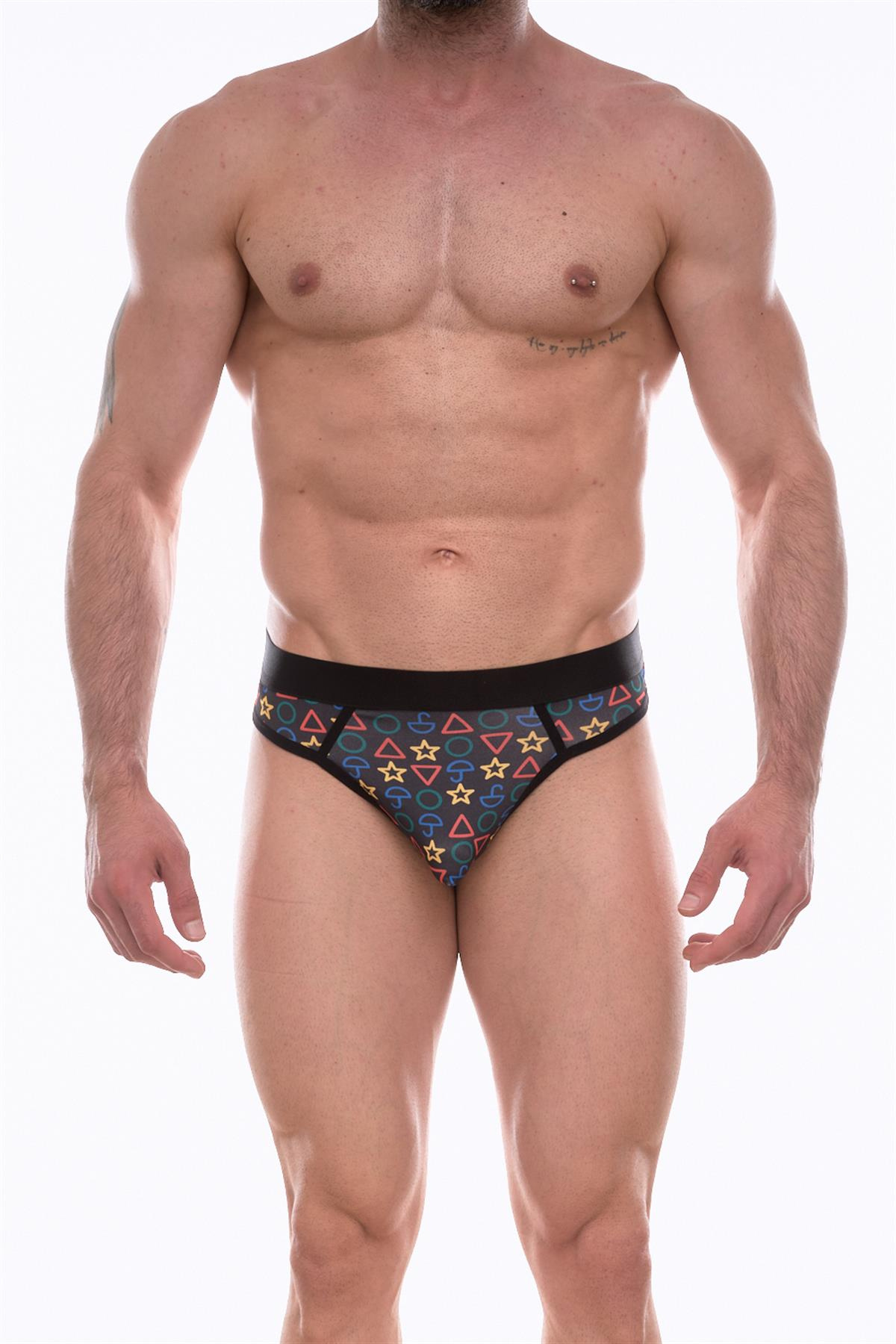 Miravm Beruflic Erkek Desenli Tanga Çamaşır