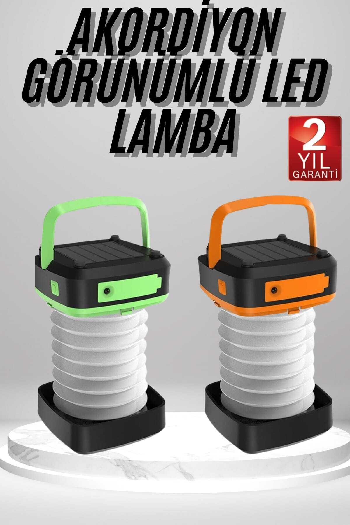 TeknoKesgin KESGİN MARKET ® Kamp Feneri Lambası Solar Güneş Enerji Portatif Işıldak Şarjlı