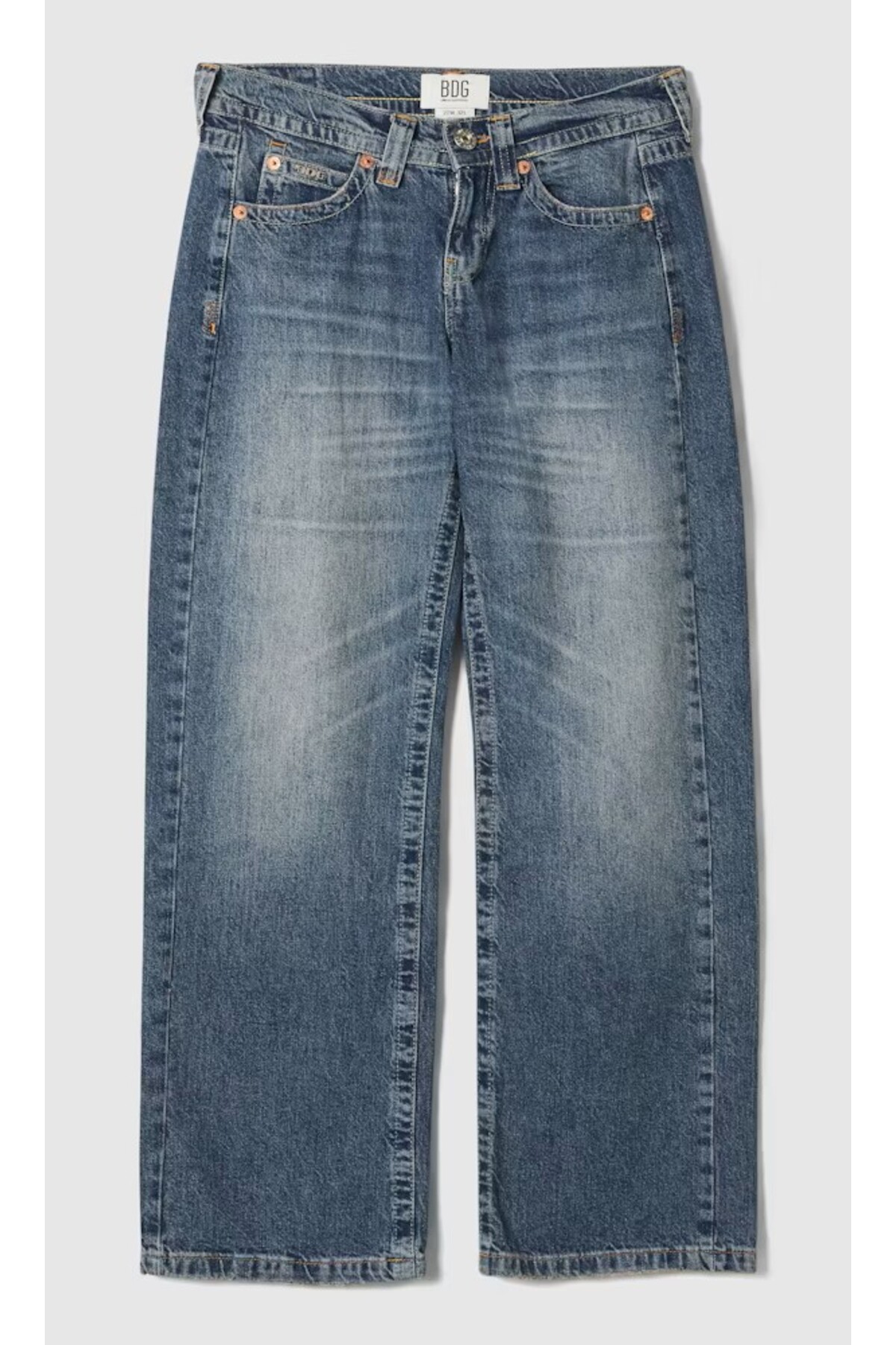 september island Nadine Klasik Kot Mavisi Renk Düşük Bel Jeans Pantolon görsel 6