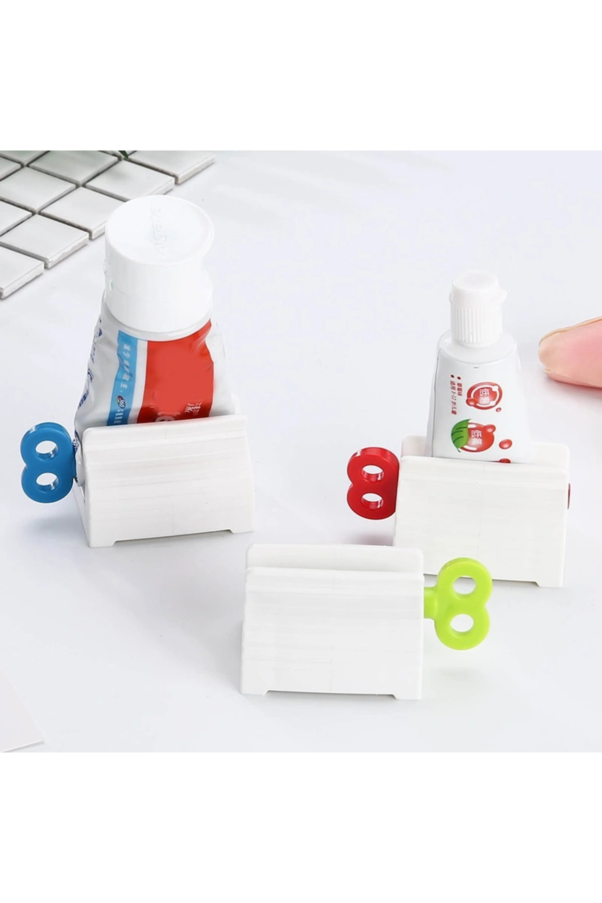 prestij sepeti 2 Adet Diş Macunu Tüp Krem Sıkma Aparatı Çevirmeli