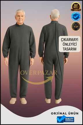 Overbazaar Hasta Tulumu Arkadan ve Sağ Bacağa Kadar Fermuarlı Önleyici Tasarım