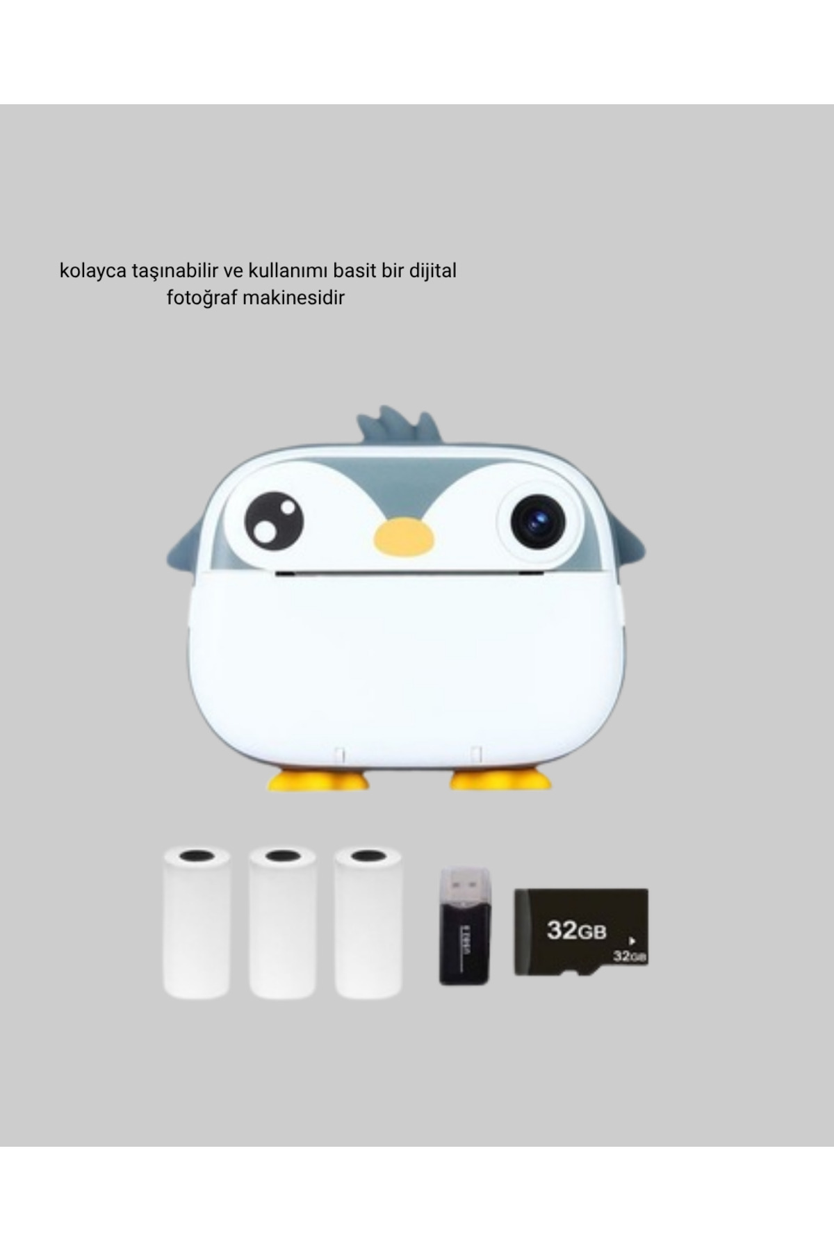 BRF YoncaOutletSell Termal Baskı Çocuk Kamerası HD Çekim USB Şarjlı Eğitici Oyuncak 1045704 fotoğrafı 4 (önizleme)