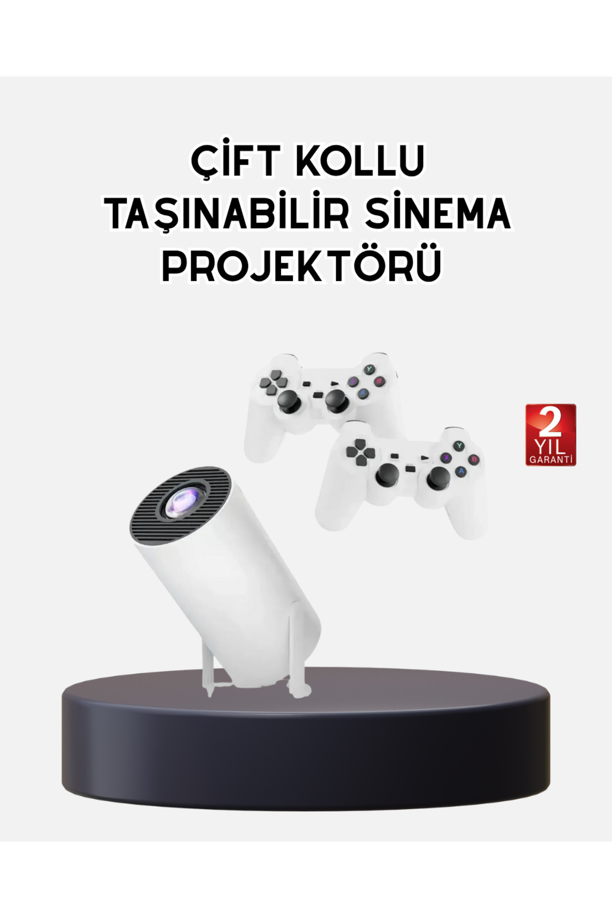 Bosel Kablosuz Projeksiyon Cihazı 4K Destekli HDMI USB Oyun Uyumlu