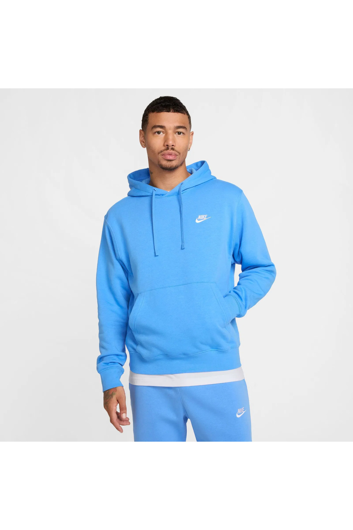 نایکی سویشرت آبی مردانه از جنس پشم باشگاهی و ورزشی