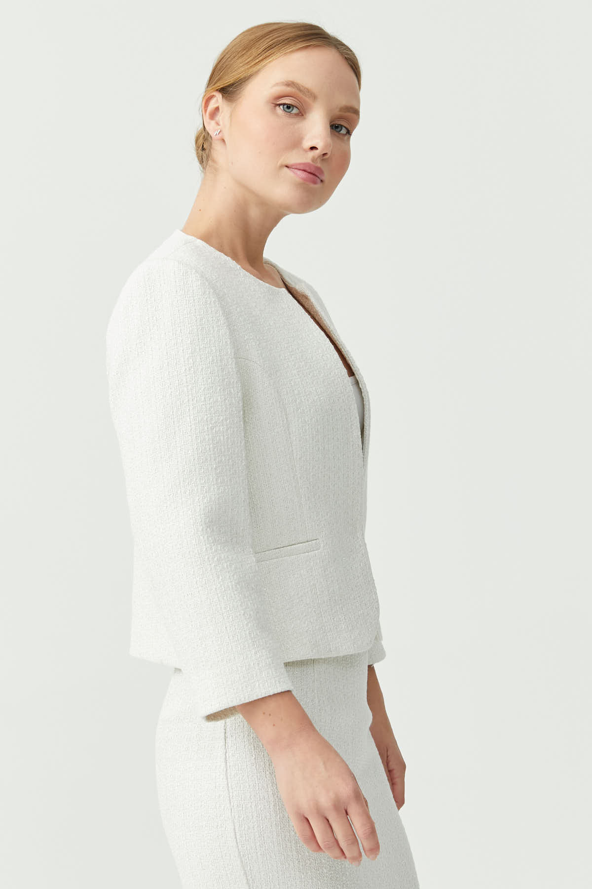 PAULMARK  Kadın Simli Tüvit Ceket - Görsel 5