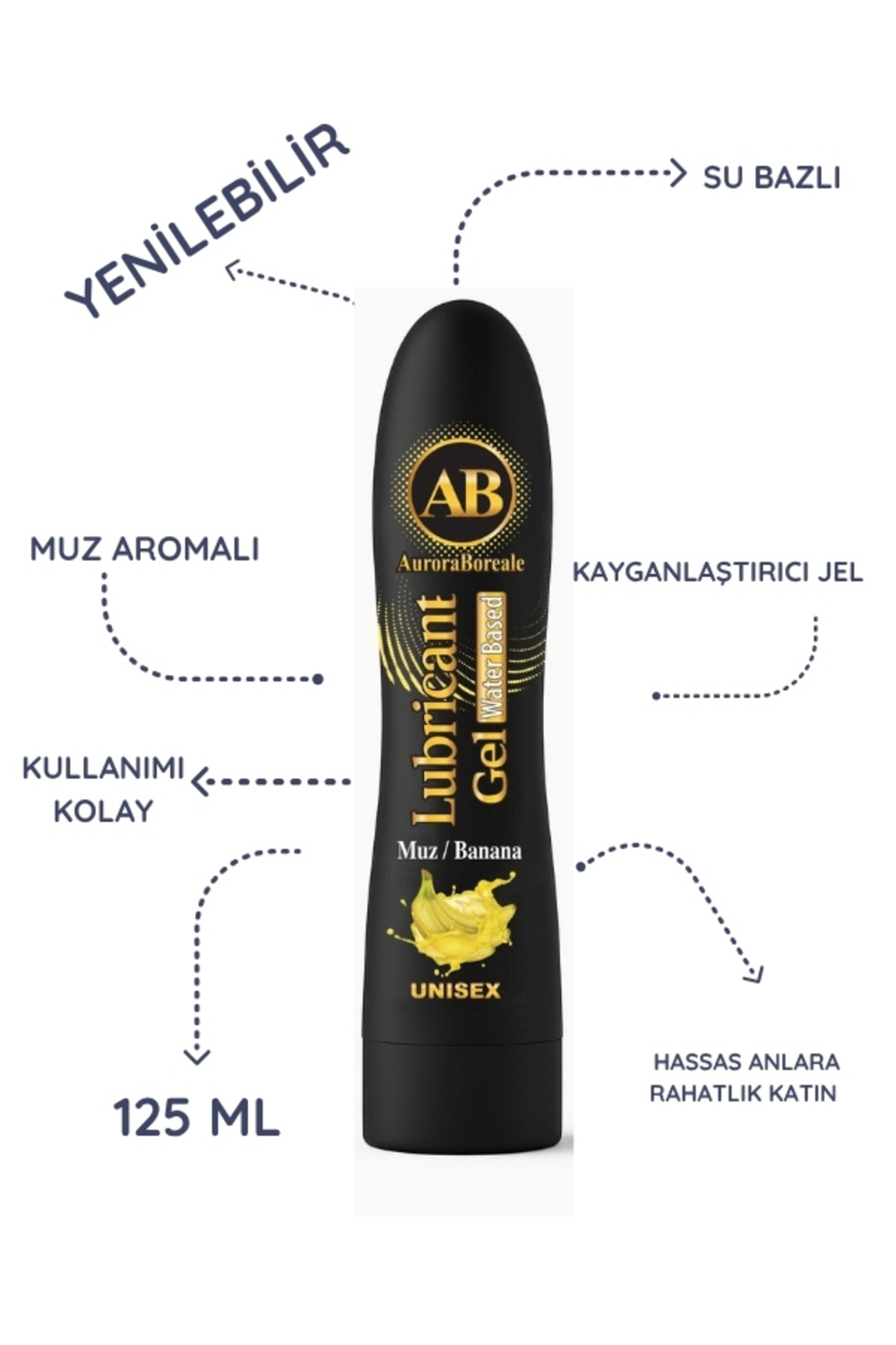AuroraBoreale A B KAYGANLAŞTIRICI ANAL 125 ML A+SÜT AROMALI